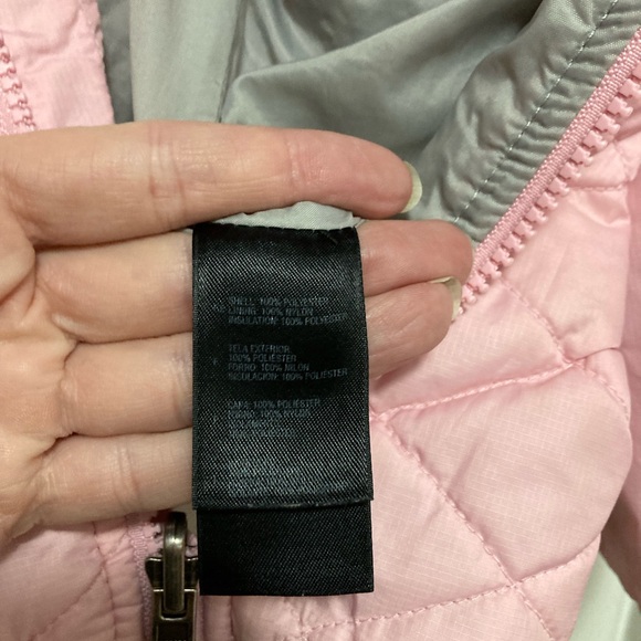 The North Face Pink Quilted Mock Neck Jacket - Picture 3 of 9